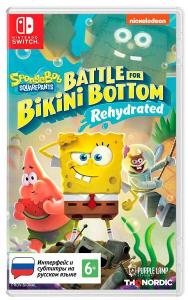 Игра SpongeBob SquarePants: Battle For Bikini Bottom. Rehydrated (Nintendo Switch, Русские субтитры)