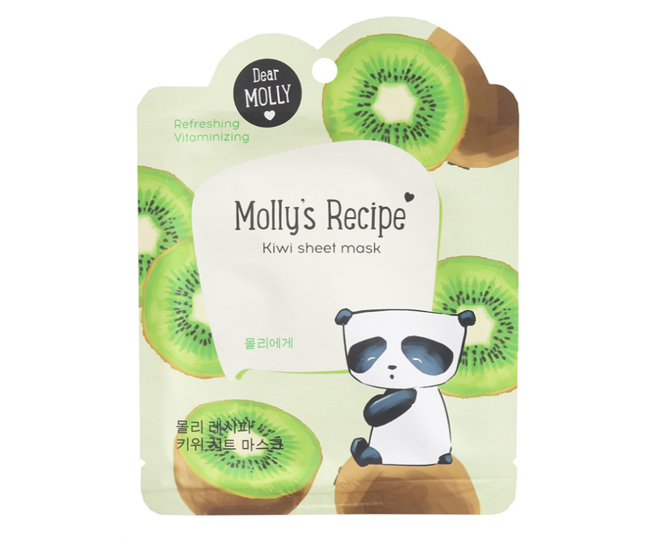 Тканевая маска в холодильнике. Тканевые маски Molly's Recipe. Маски для лица Mollys Recipe. Dear Molly тканевая маска. Тканевая маска для лица Dear Molly's Recipe.