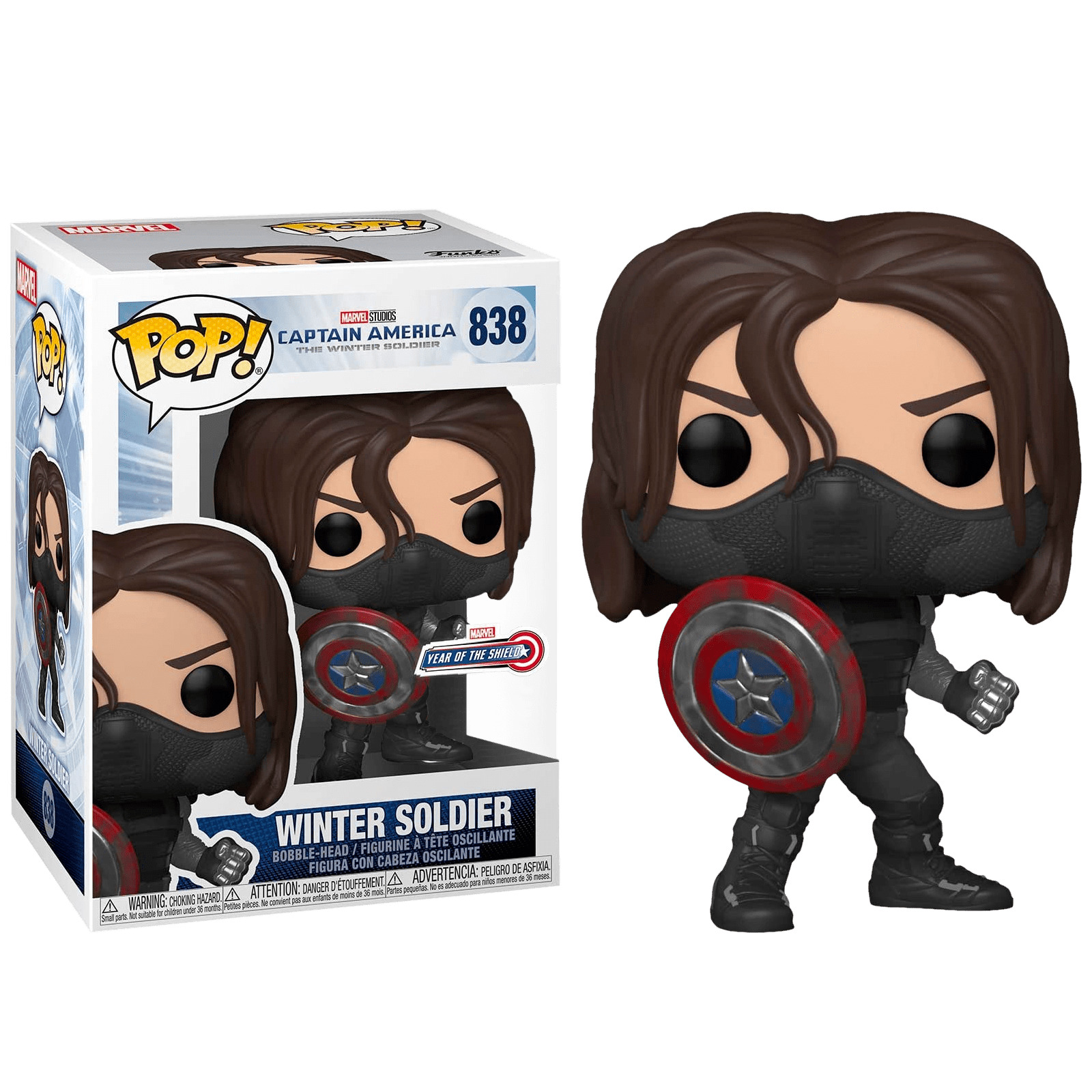 Фигурка Зимний Солдат со щитом Winter Soldier Year of the Shield из фильма Первый мститель: Другая война 838