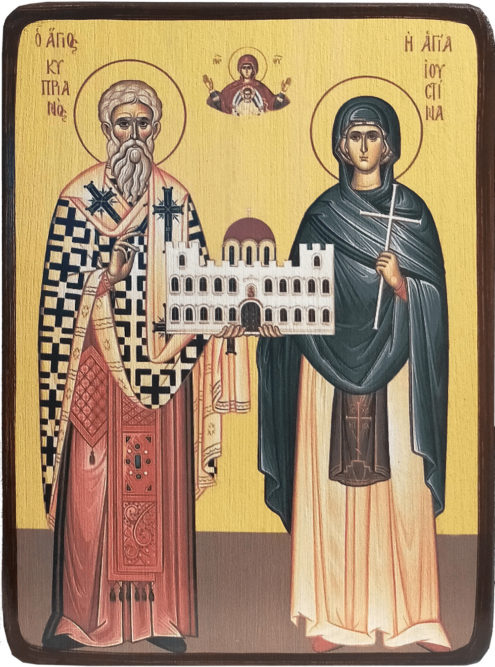Икона Киприана и Иустины