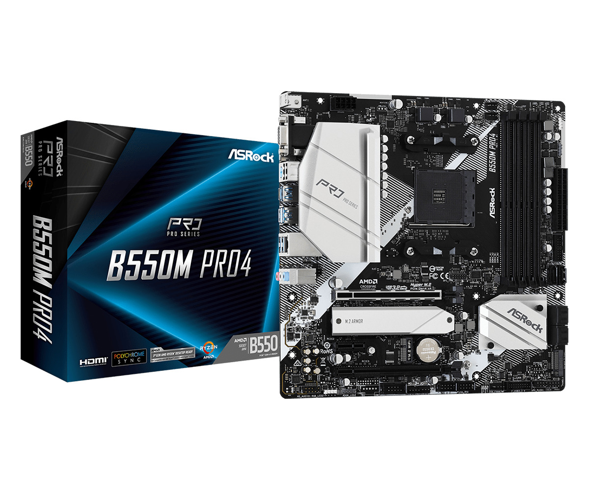 ASRock Материнская плата B550M PRO4 DDR4