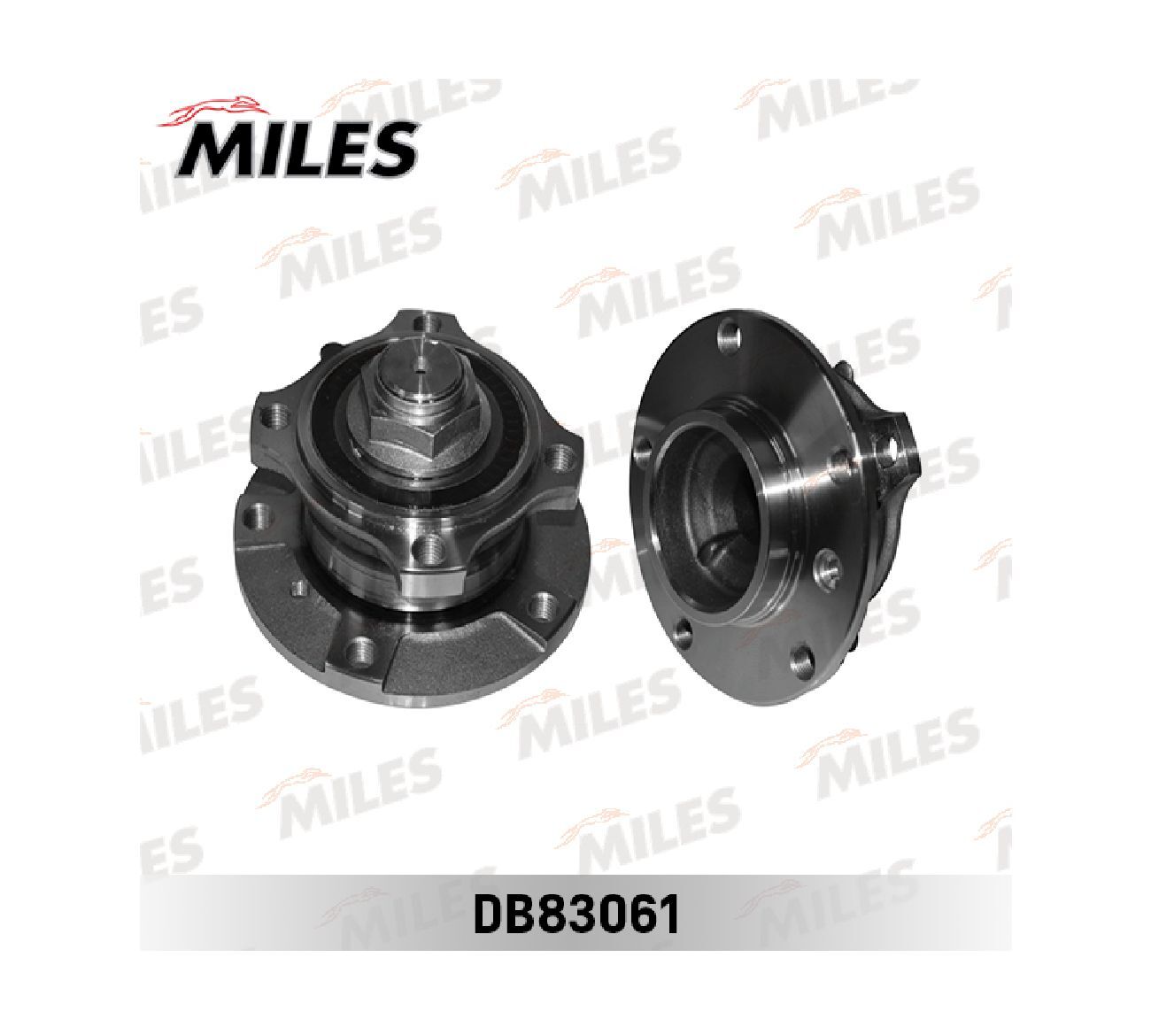 Ступица с подшипником передняя +ABS, BMW 5 E39 95-03., MILES DB83061