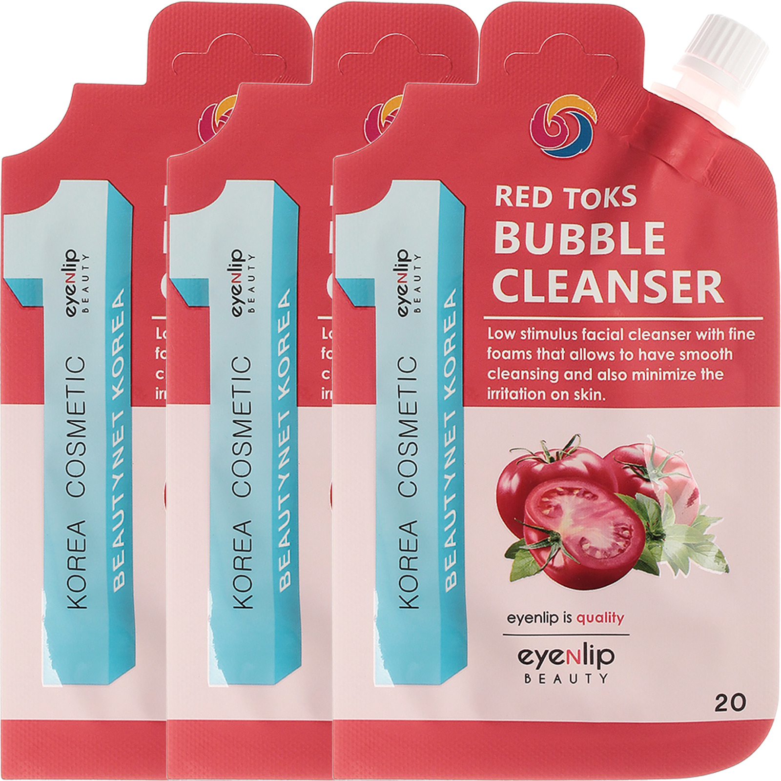 Are clean red. Red Toks Bubble Cleanser EYENLIP.