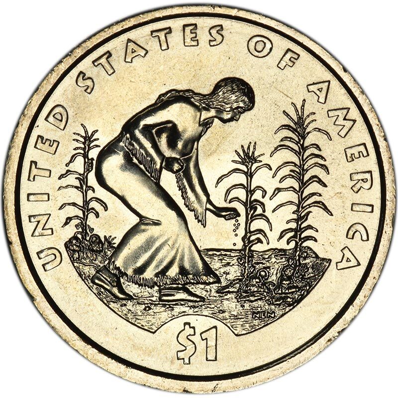 Переведи 3 доллара. Монета США Сакагавея три сестры. 1 Доллар USA Sacagawea. Доллар 2009 года. Один доллар 2009.