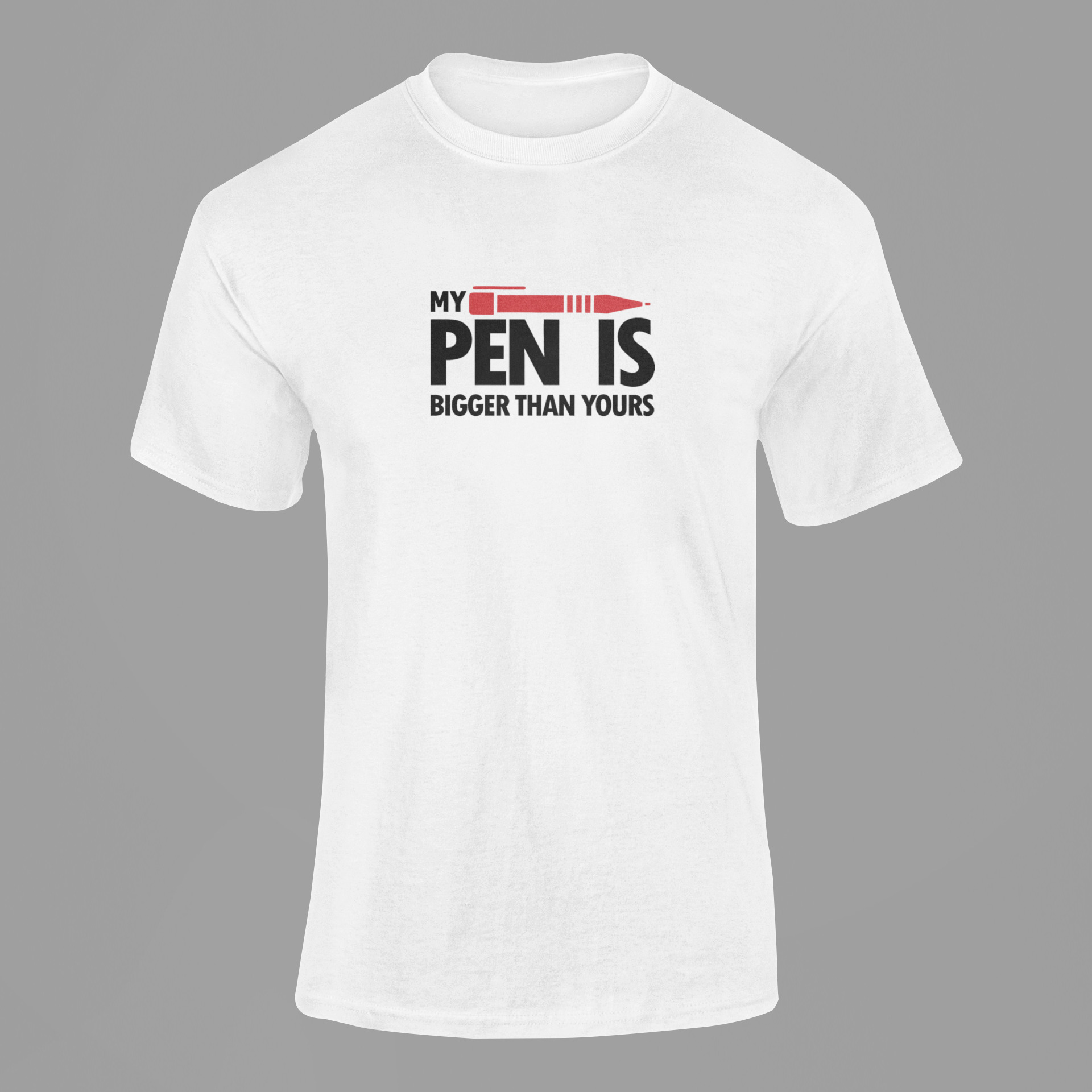 You are bigger than your. My pen is bigger than yours.