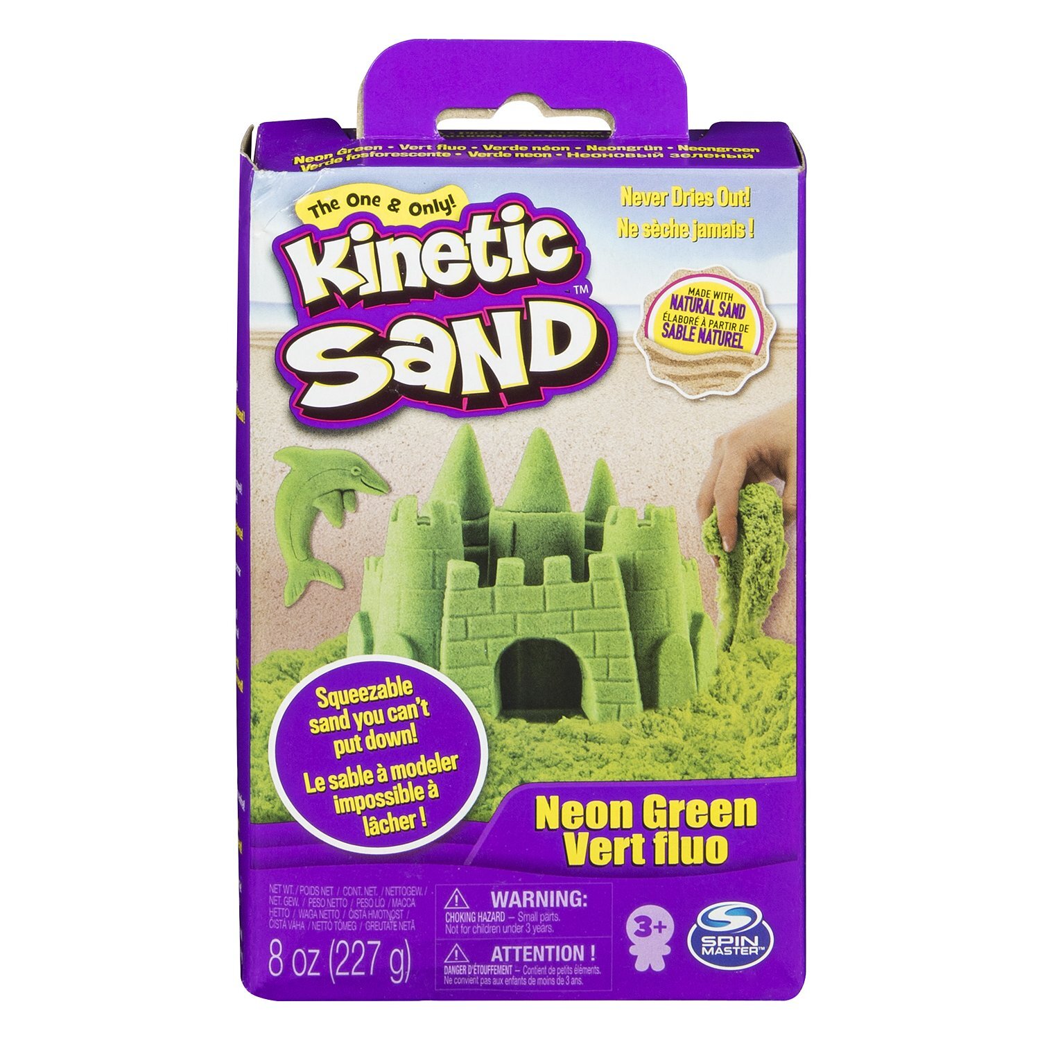 Kinetic Sand Песок кинетический Набор для лепки 227г Green Зеленый 6033332/20080708