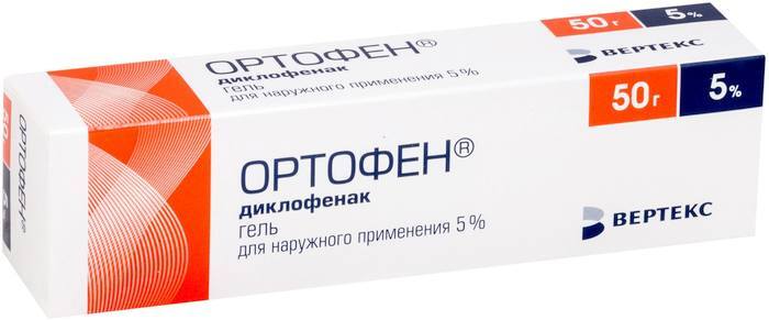 Ортофен, гель 5%, 50 г — купить в интернет-аптеке OZON. Инструкции ...
