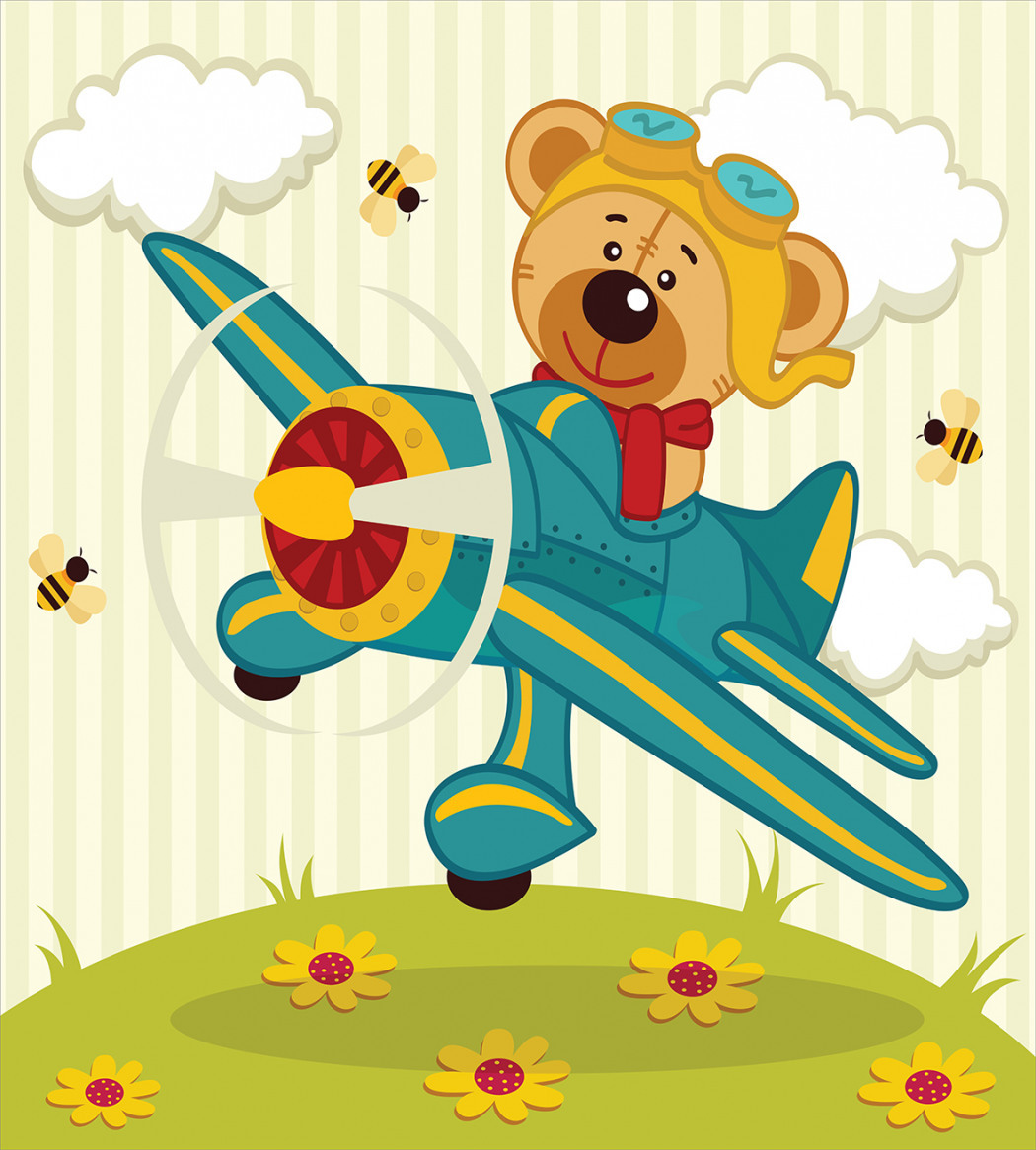 Медвежонок с самолетиком