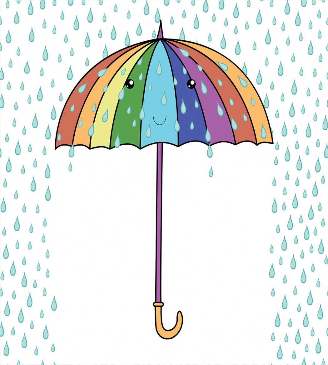 Зонт от дождя для детей мультяшная