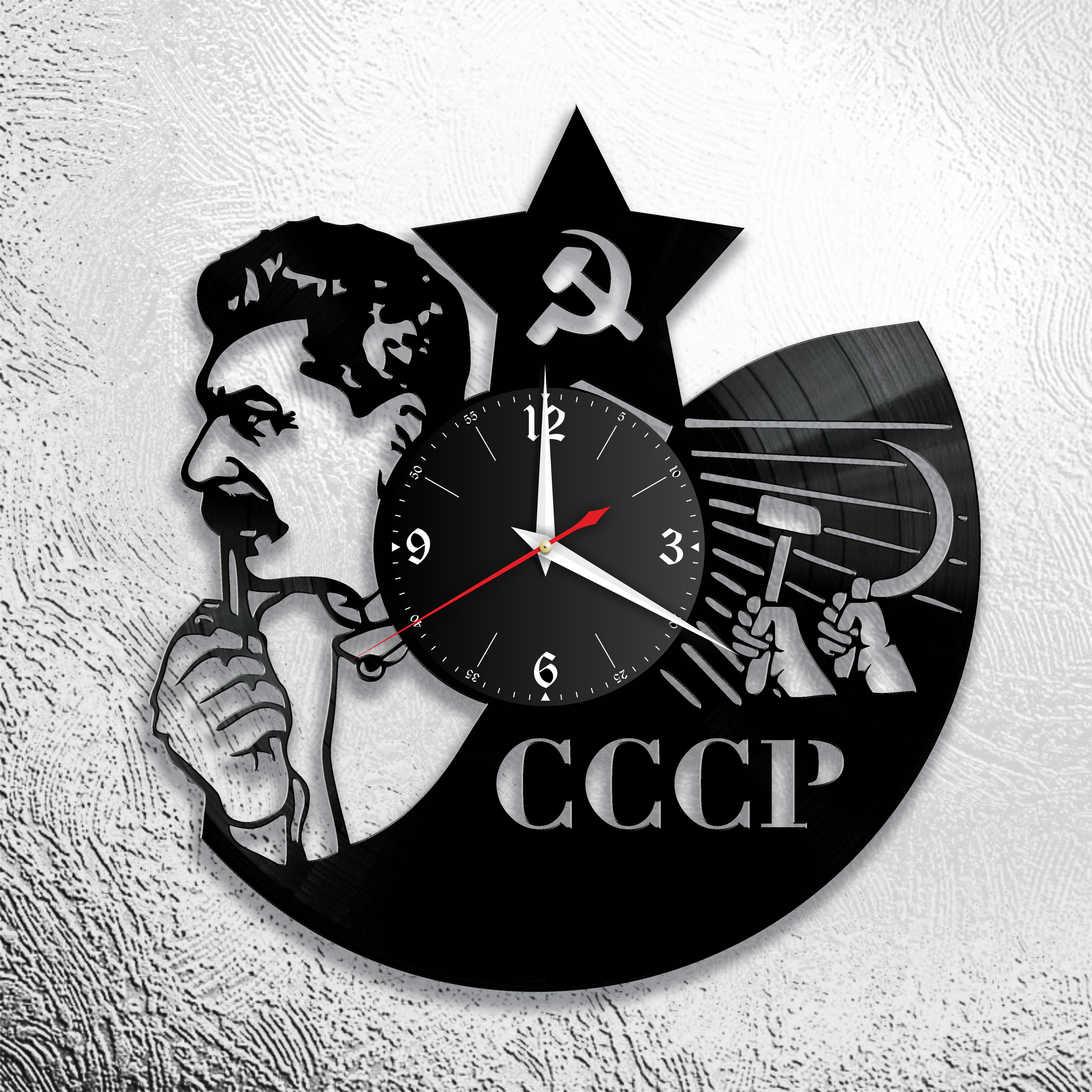 Часы из виниловых пластинок