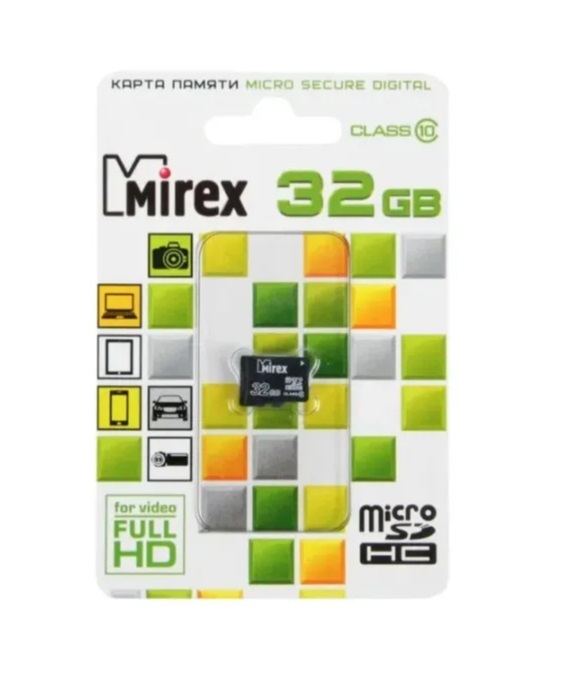 Карта памяти mirex sdhc 8 гб