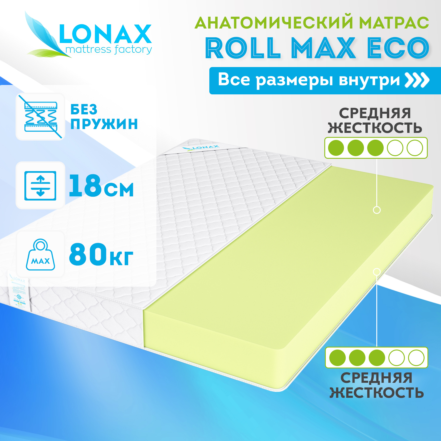 Матрас Lonax Roll Mini Eco