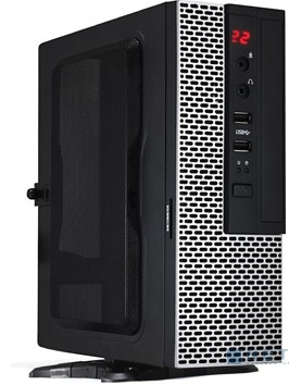 PowerCoolКорпусS0002-BSUSFF(Mini-ITX,Black,2*USB3.0+HDAudio,БПATX-200S)