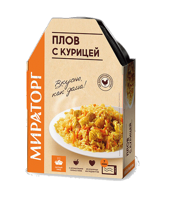 Плов с курицей Мираторг, замороженный, 260 г