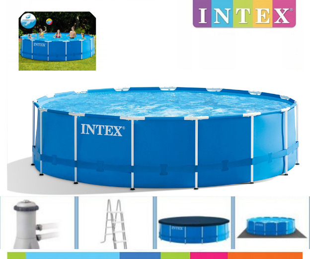 Бассейн Intex Metal frame 28242. Intex Metal frame 28242. Intex 457x122 28242.