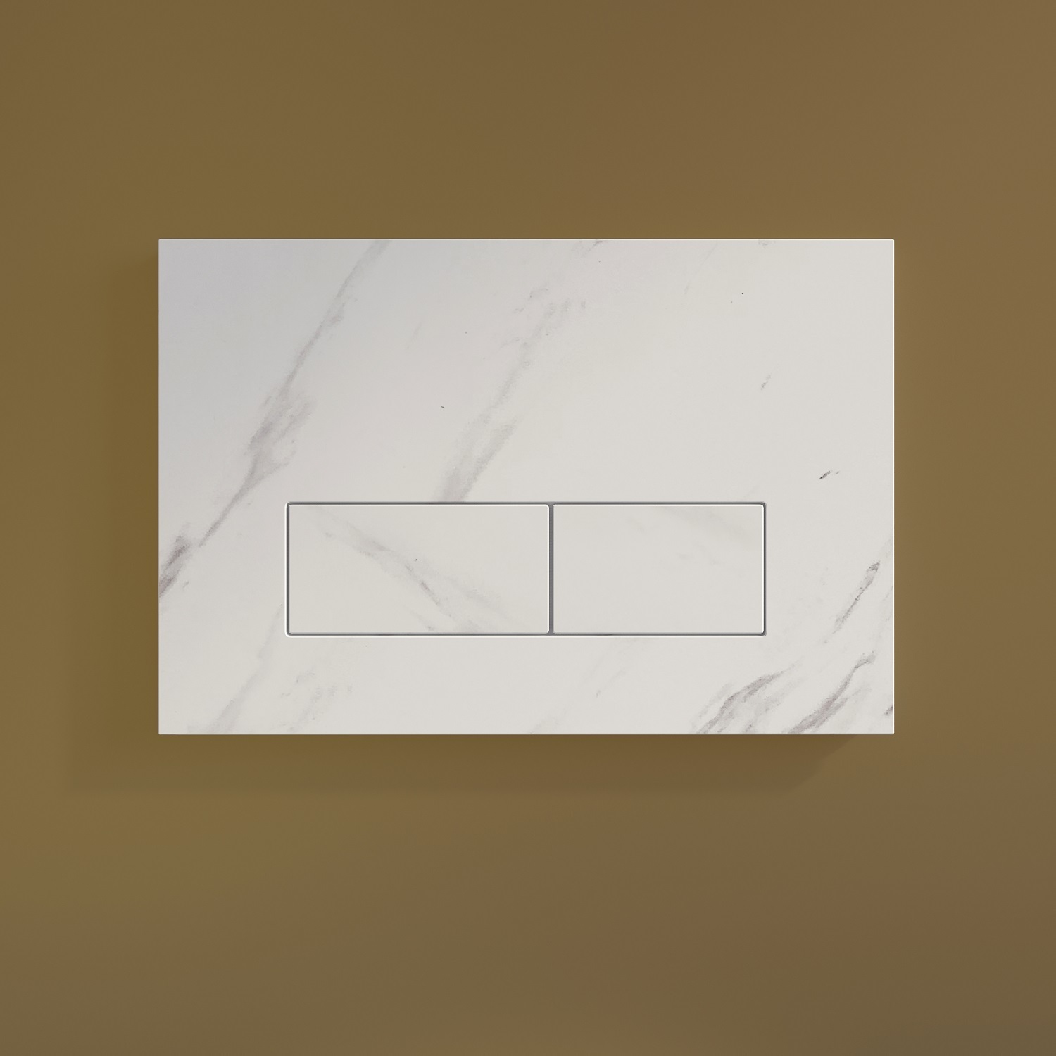 Фото товара на маркетплейсе ozon Кнопка смыва для инсталляции IDDIS, HPL-пластик, мраморный белый, On-X, ONX01W0i77