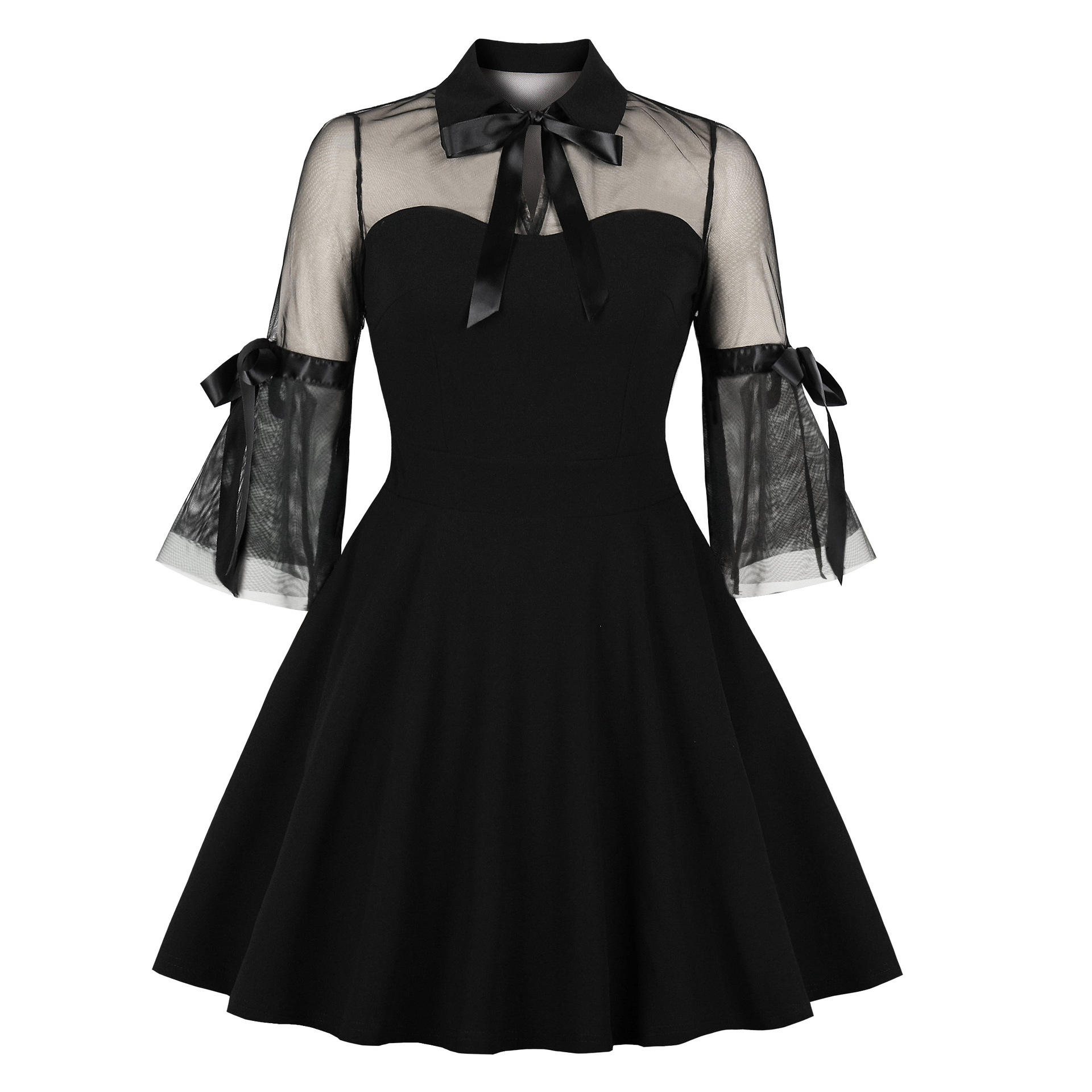 Готическое темное сетчатое винтажное Готическое платье egirl 2020