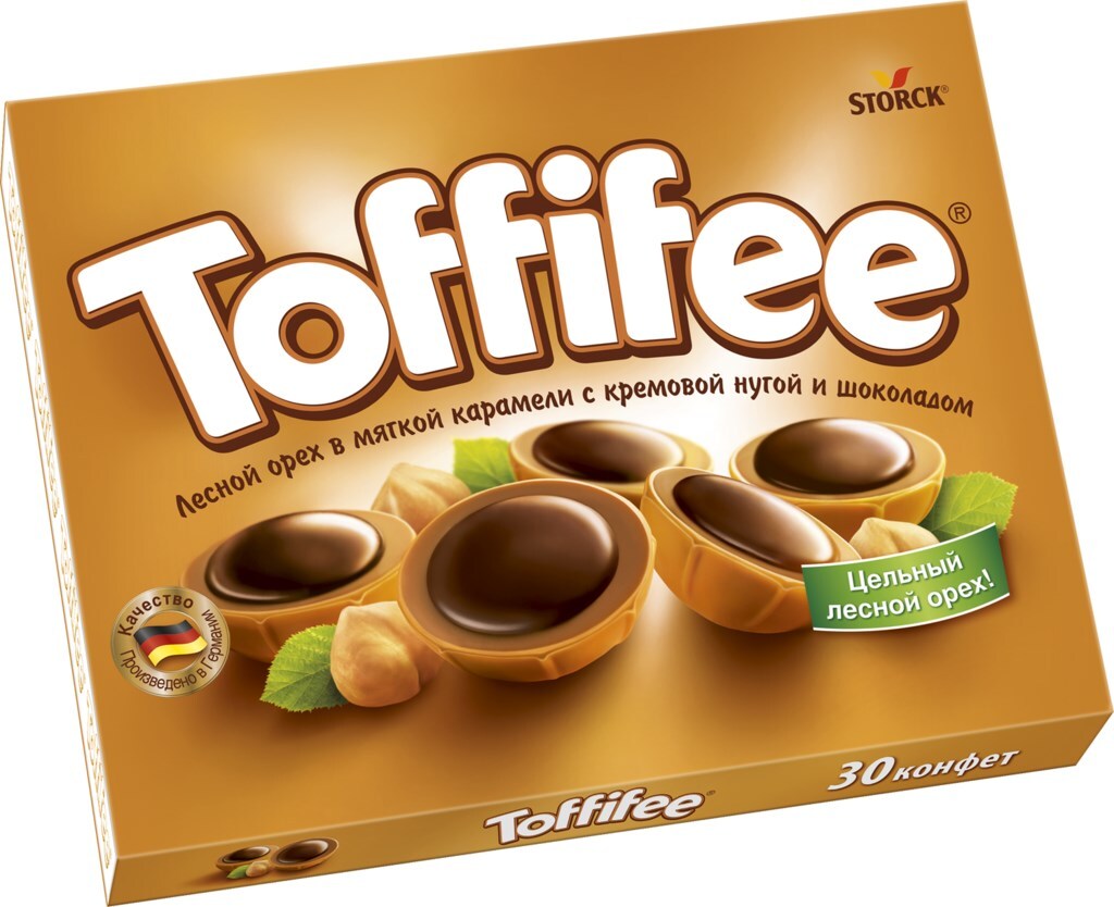 Набор конфет Toffifee с лесным орехом в карамелью 125 г