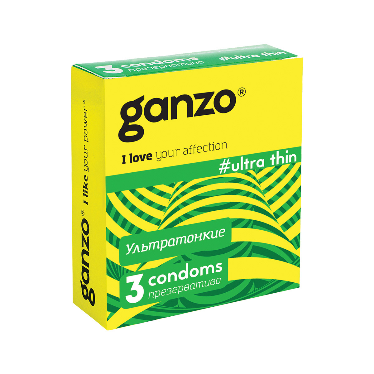 Ультратонкие презервативы Ganzo Sense, 12 шт 00-00000189 - Ganzo - Ультратонкие презервативы - Купить