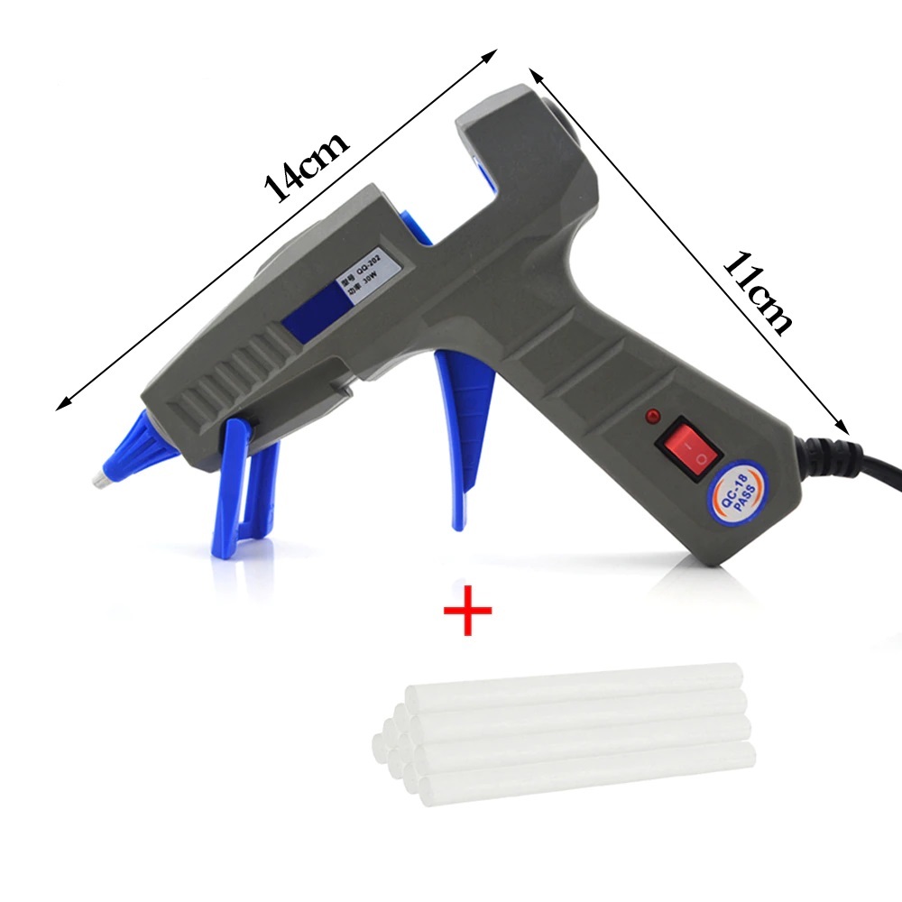 Пистолетдлягорячегоклея,7мм,30Ваттсостержнямиклеевымидлина26.8см-10шт.