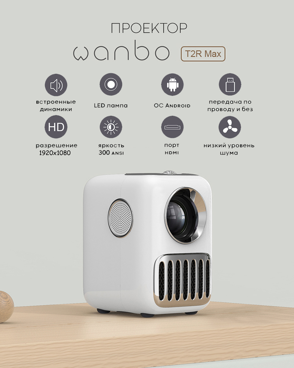 Xiaomi Wanbo Projector T2r Max Купить