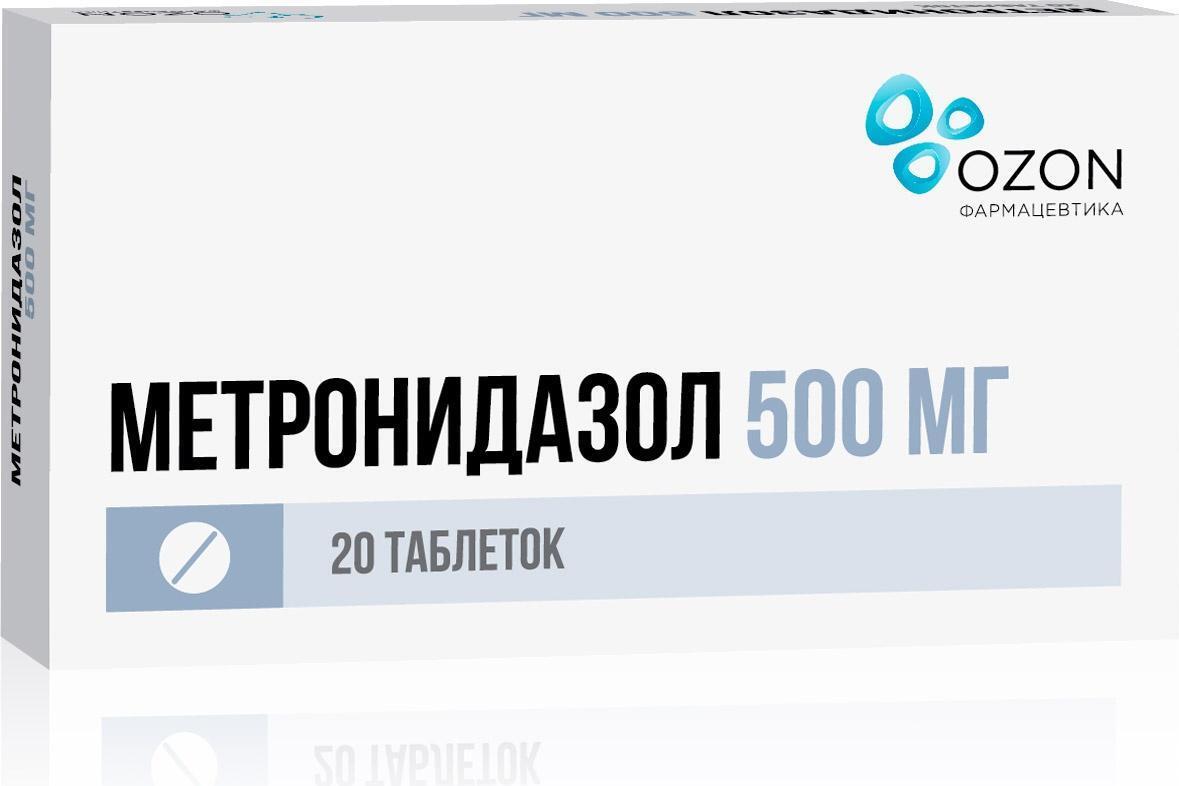 Метронидазол, таблетки 500 мг, 20 шт — купить в интернет-аптеке OZON.  Инструкции, показания, состав, способ применения