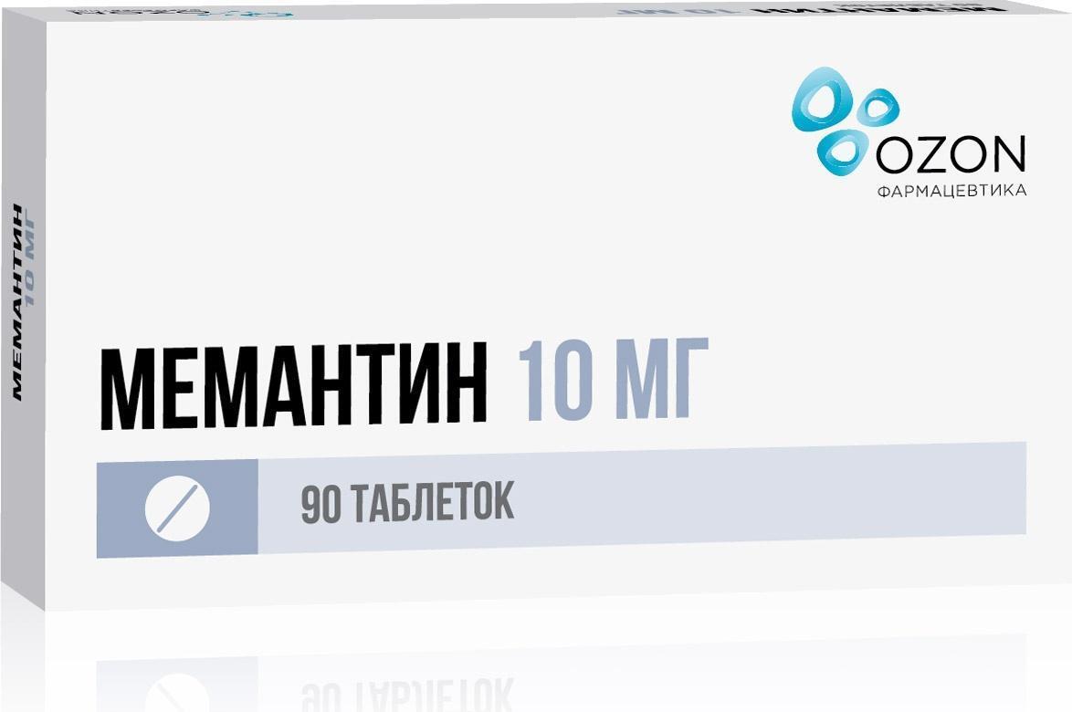 Мемантин,таблеткипокрытыепленочнойоболочкой10мг,90шт.