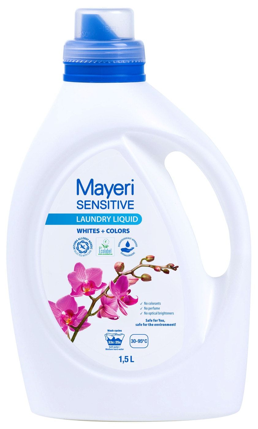 Чувствительная стирка. Гель для стирки Mayeri sensitive. Гель для стирки Mayeri 1.5л. Mayeri sensitive эко универсальный. Эко гель для стирки.