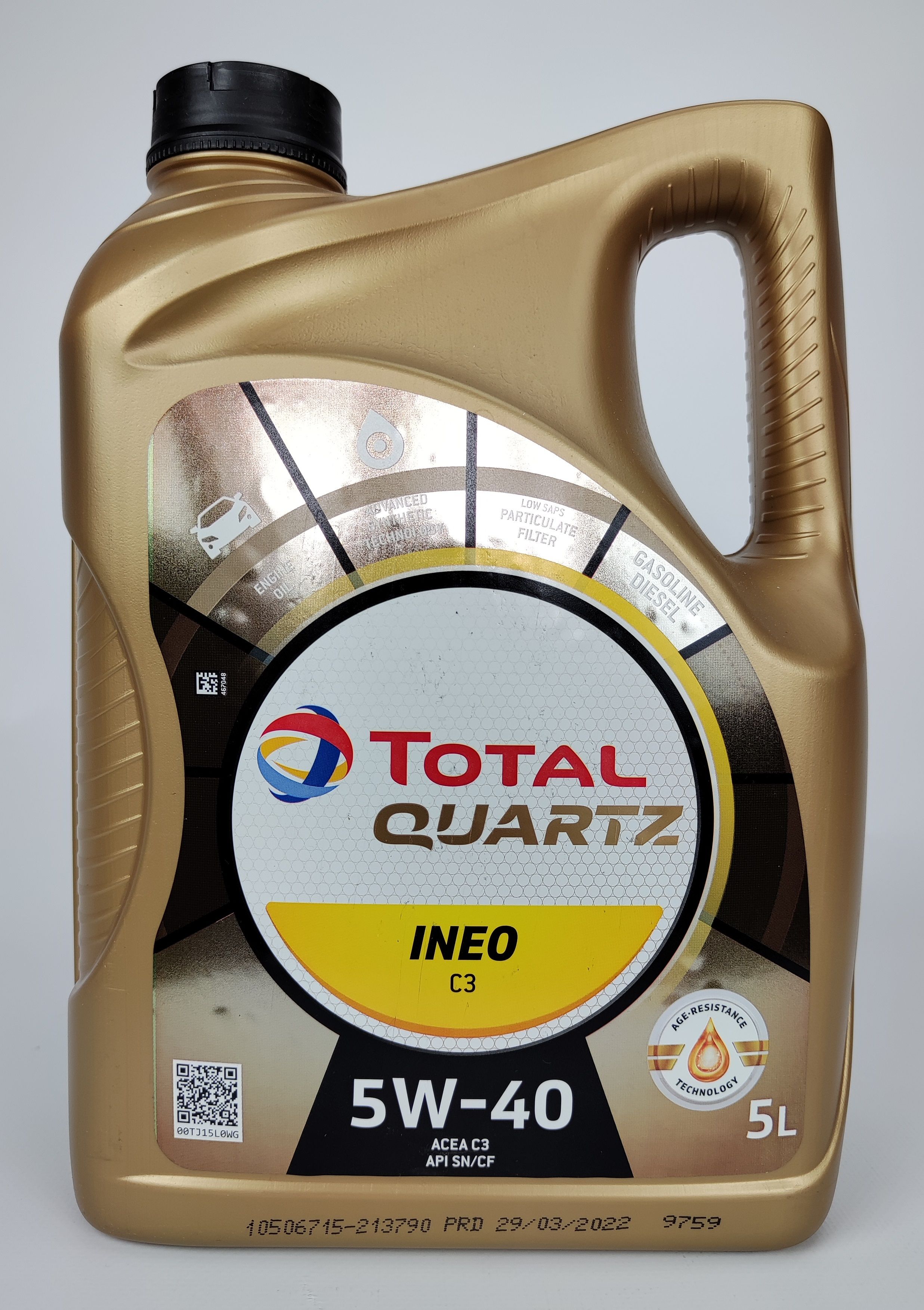 Масло моторное Total 5W-40 Синтетическое - купить в интернет-магазине OZON  (670737495)