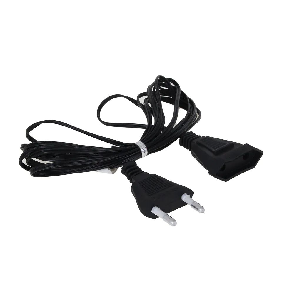 Удлинитель для домашней гирлянды, черный провод, 5 м