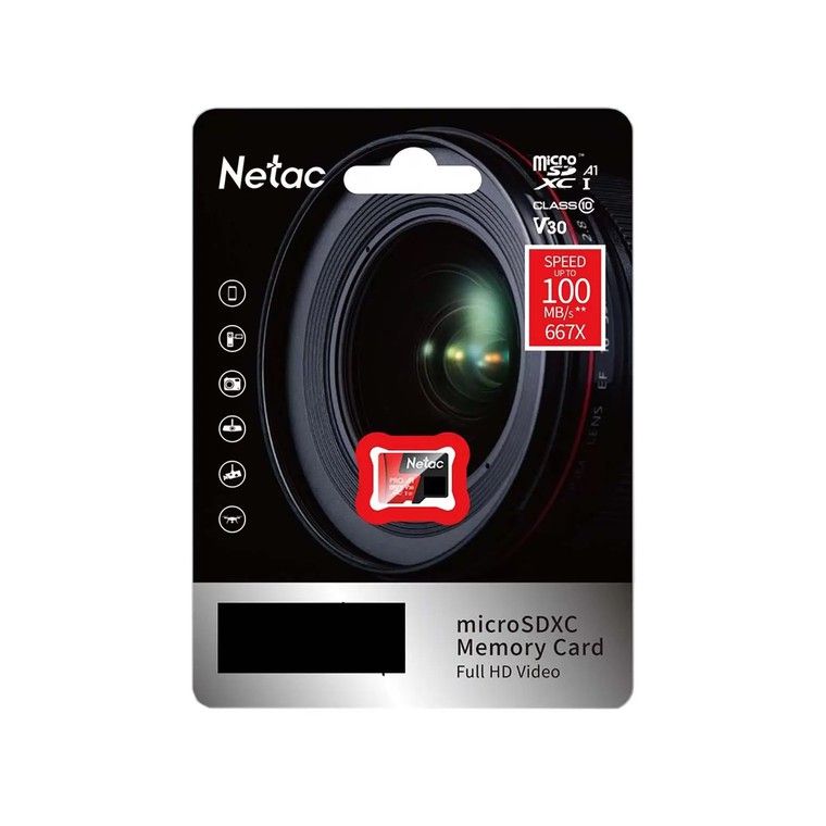 Карта памяти netac p500 extreme pro microsd 256gb