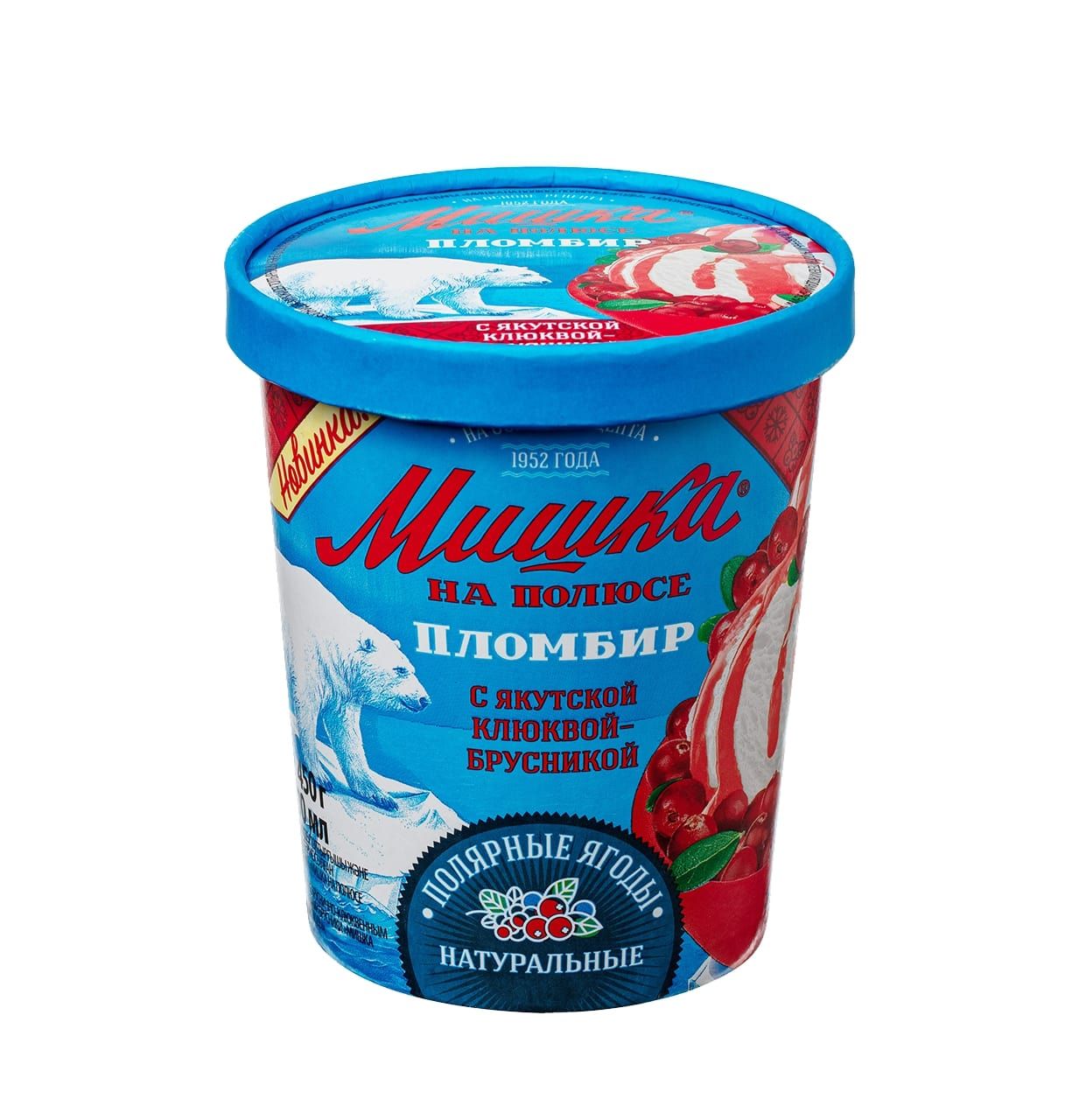Мороженое с клюквой