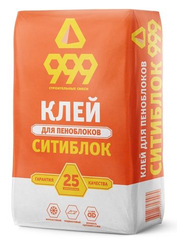 Клей для блоков из газобетона СМ-999 Ситиблок, 25кг