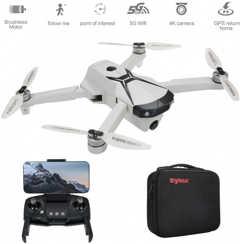 Квадрокоптер Syma с камерой 4K, FPV, GPS - SYMA-Z6PRO-BAG