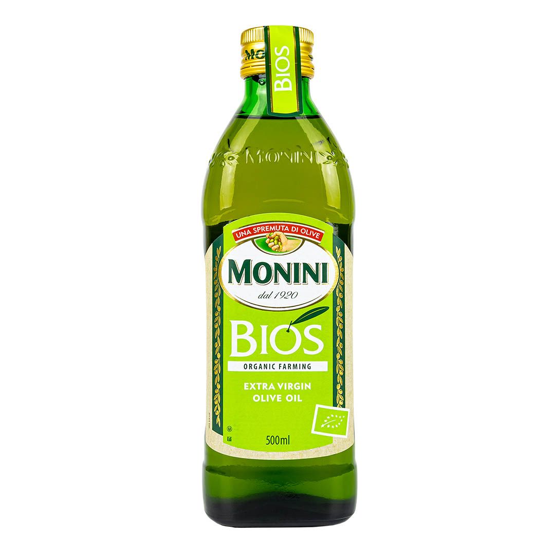 Масло оливковое Monini Bios Extra Virgin, нерафинированное, высшего сорта, первого холодного отжима, 500 мл