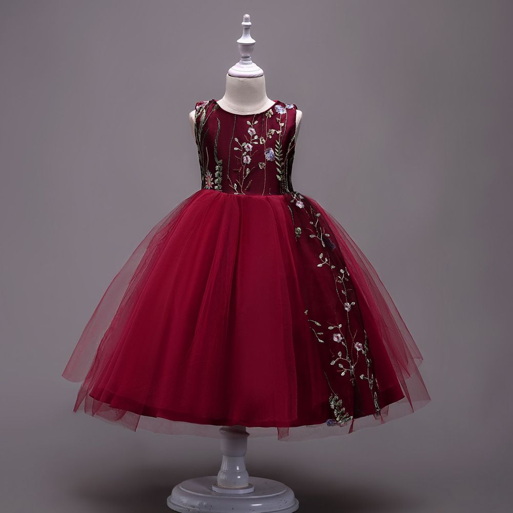 Красное бальное платье для девочки