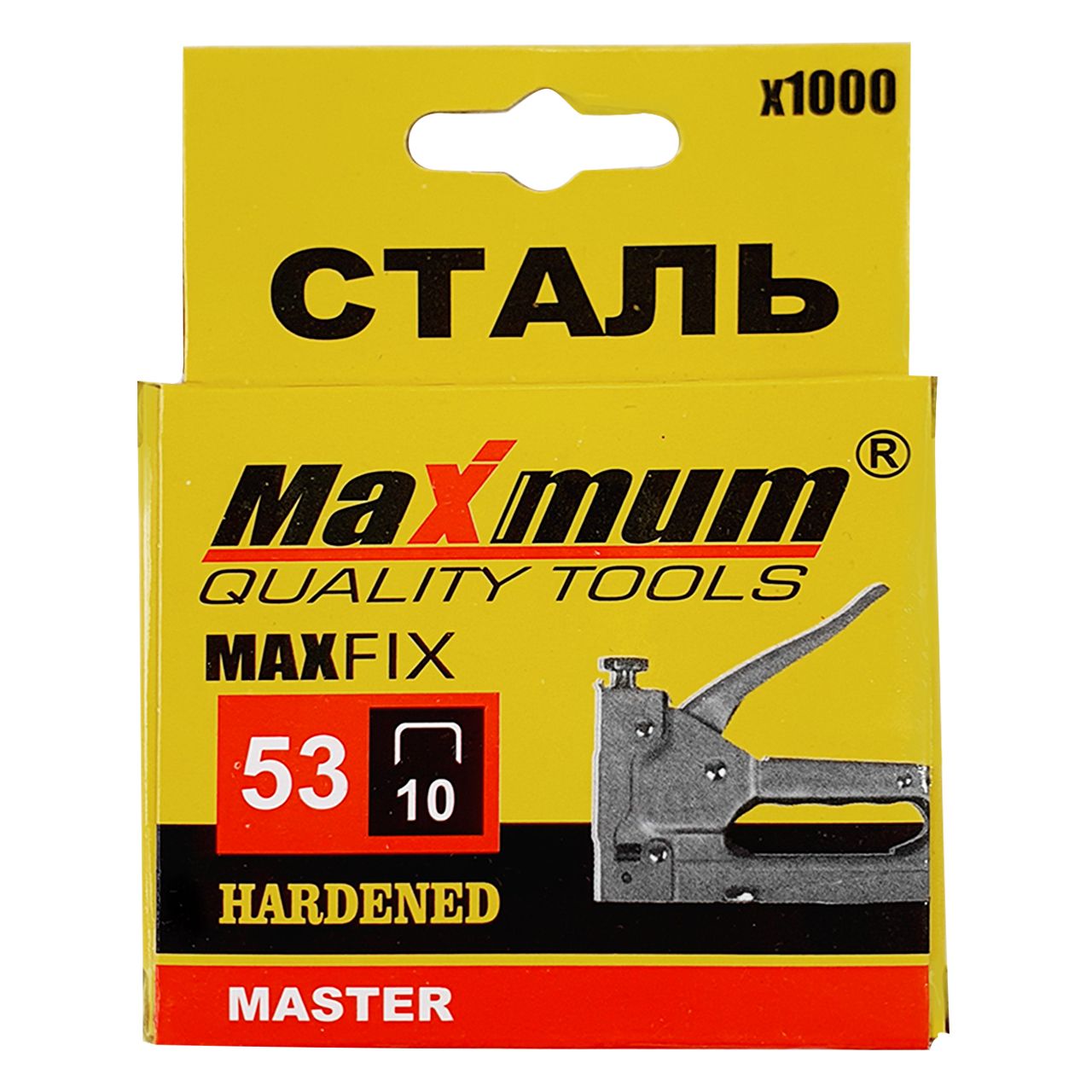 Скобы для строительного степлера 14 мм 1000 шт, Тип 53, «maximum»