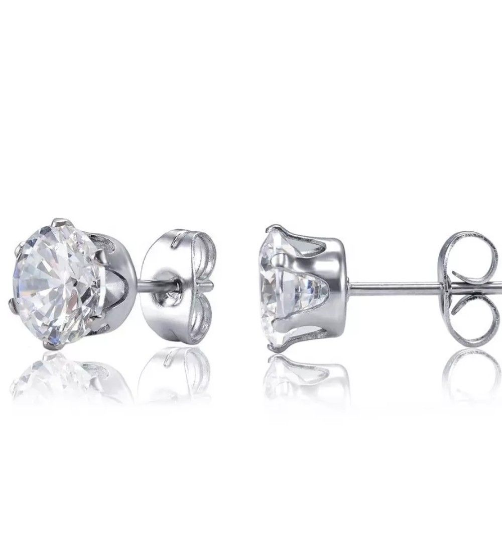 Cubic Zirconia серьги гвоздики