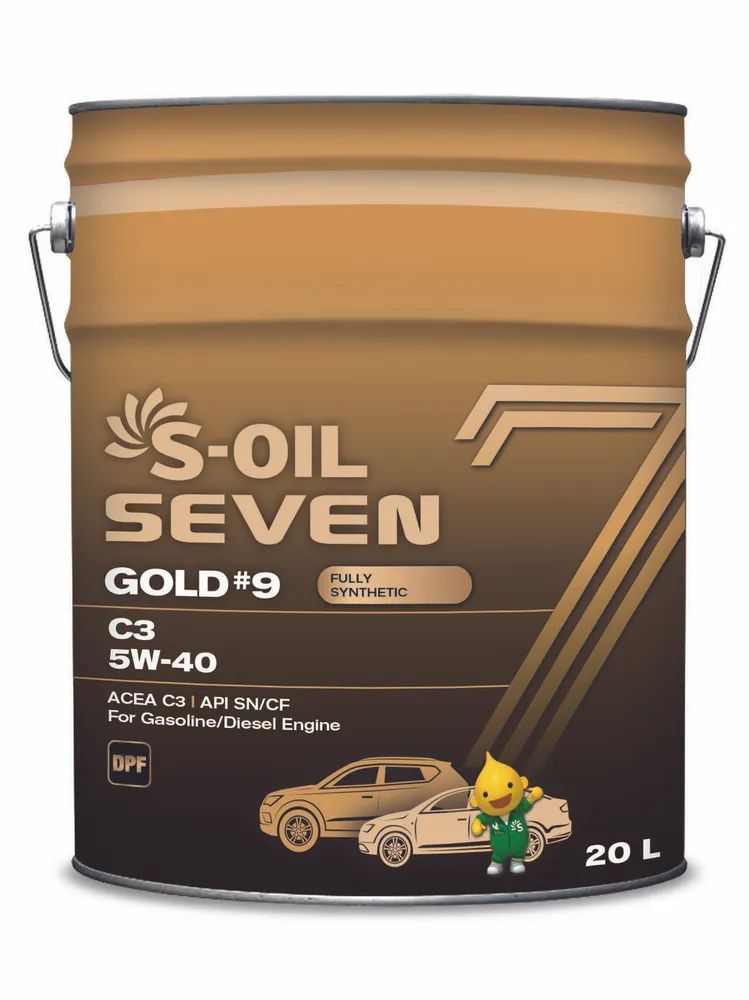 S-OILSEVENМасломоторноеGOLD#9PAO5W-40Синтетическое20л