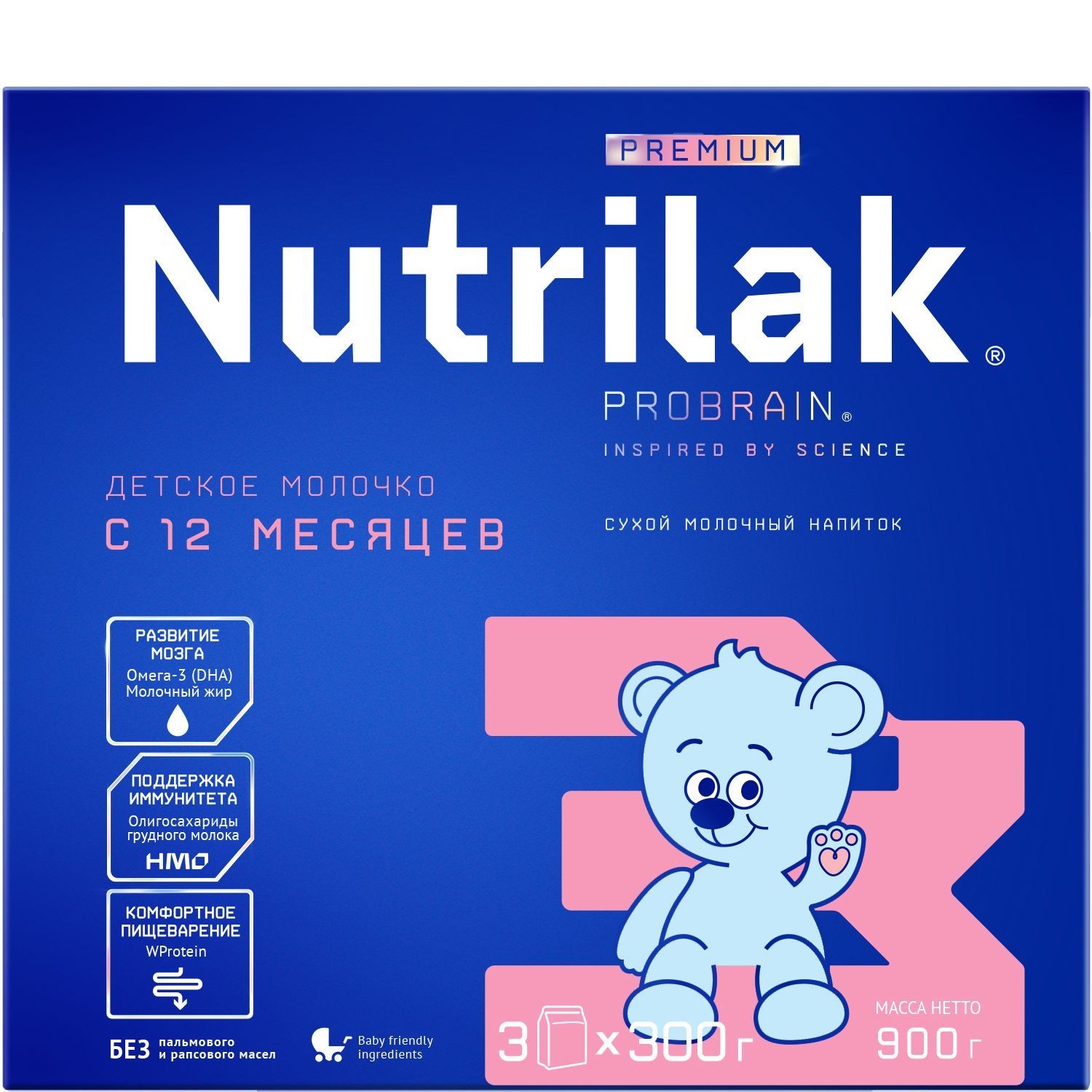 Nutrilak Молочная смесь 3 (с 12 месяцев) 900г. 1шт.