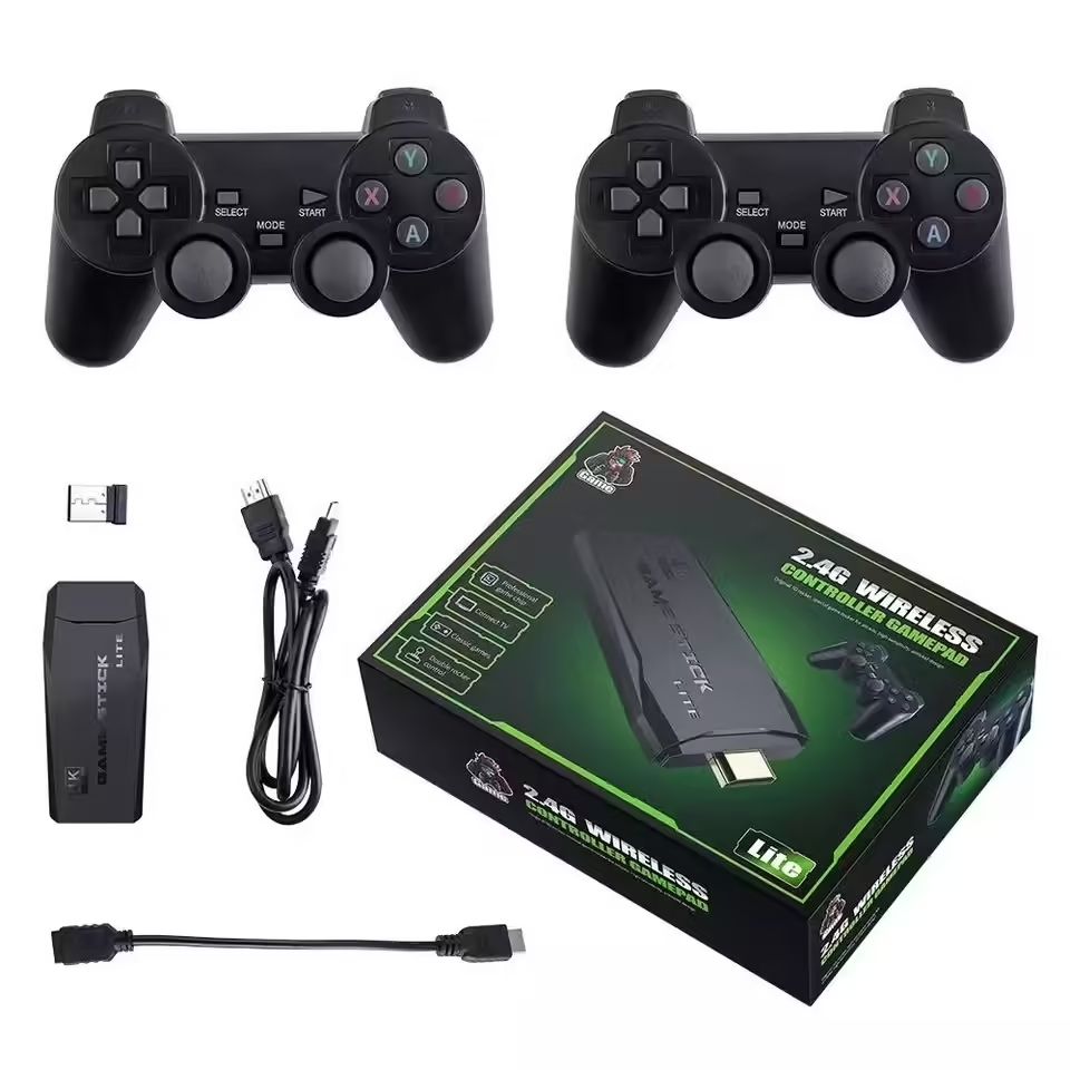 Приставка игровая Game Stick 4K Lite 64gb / встроенные игры / игровая  приставка консоль - купить с доставкой по выгодным ценам в  интернет-магазине OZON (844795978)