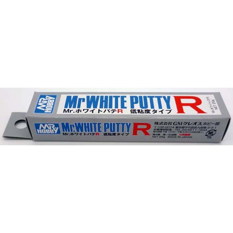 Шпаклевка жидкая P-123, Mr. White Putty R, 25 гр, 2 шт, MR.HOBBY (Япония)