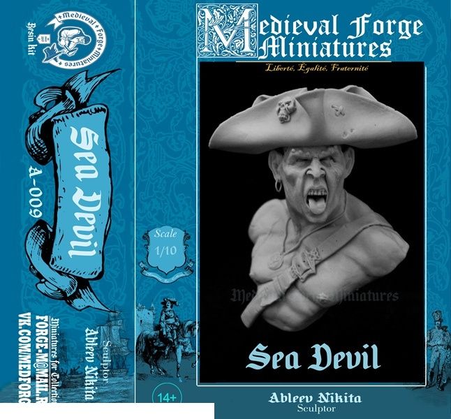 Medieval Forge Miniatures A-009 Бюст Sea Devil