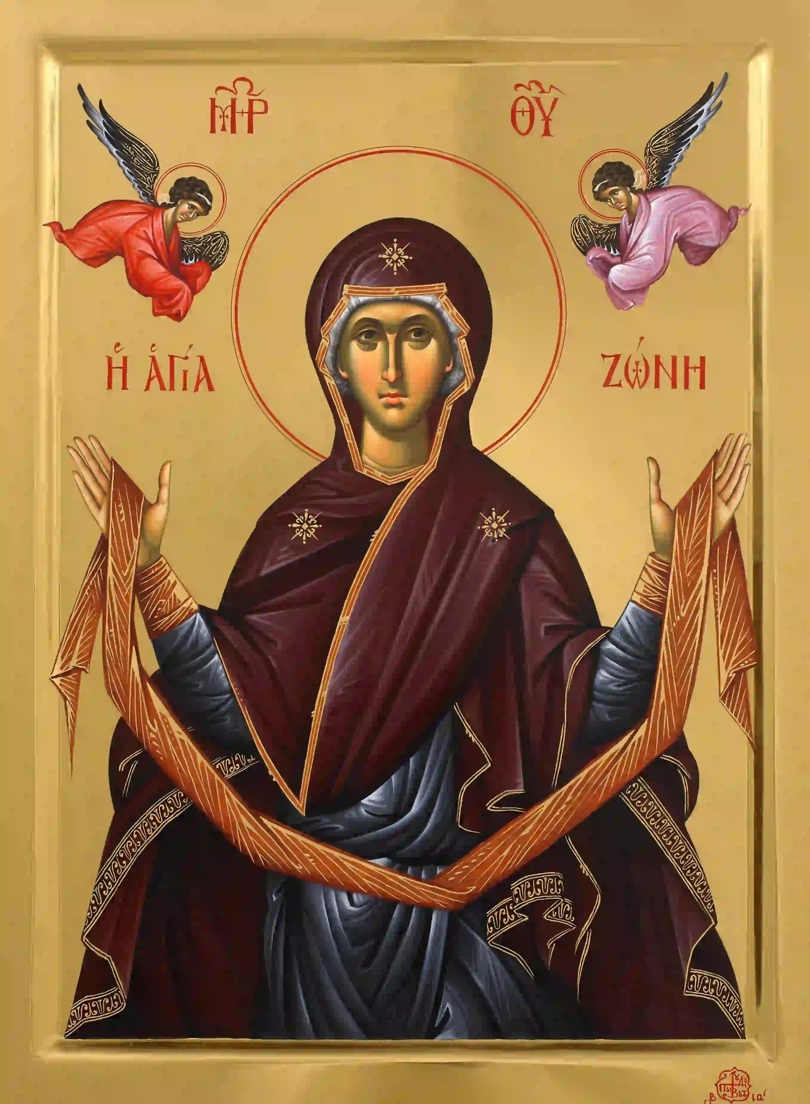 Икона Божией матери пояс Пресвятой Богородицы