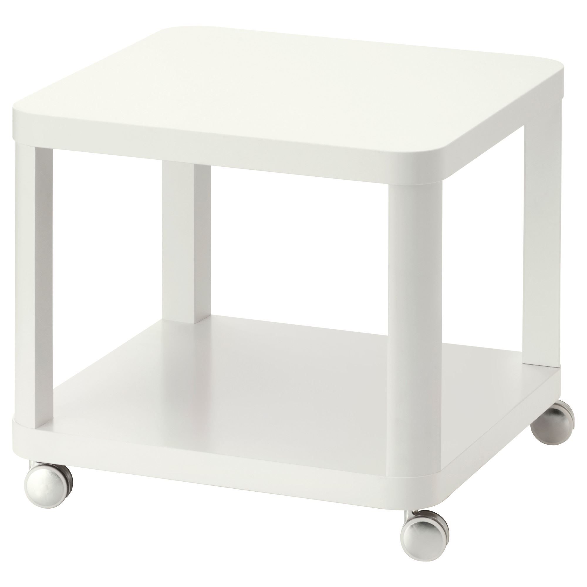 TINGBY ТИНГБИ стол приставной на колесиках, серый50x50 см