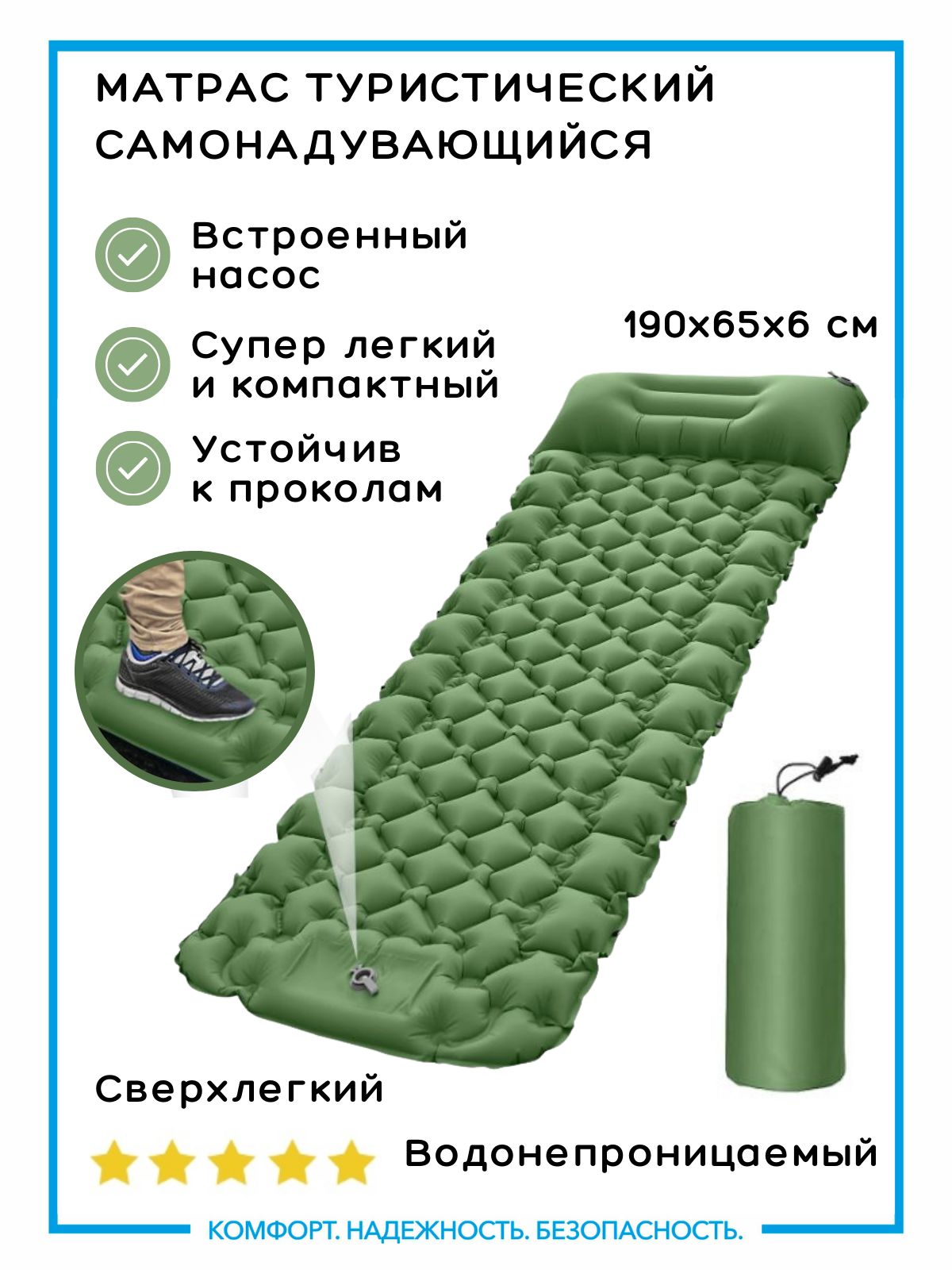 Матрас пенка туристический