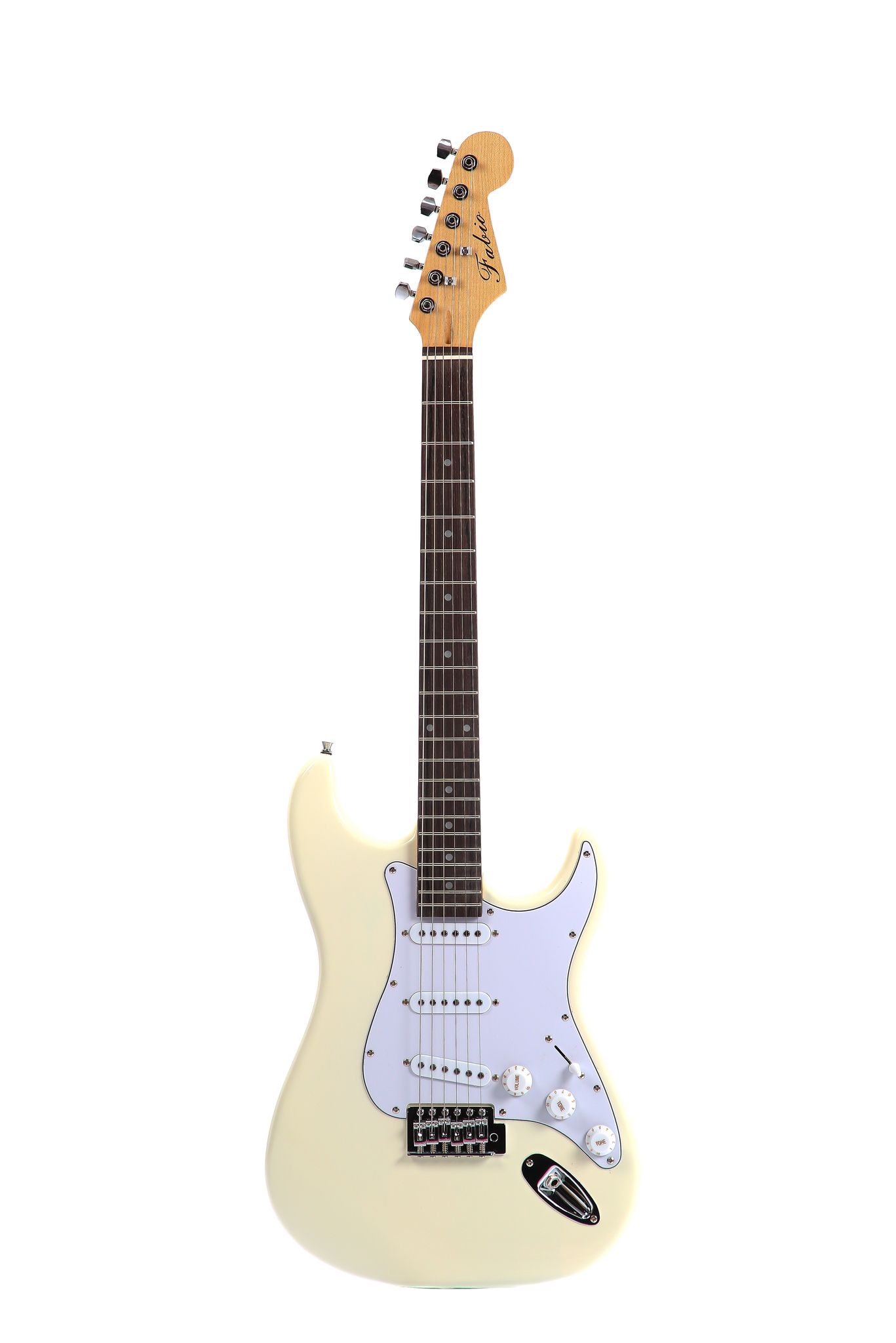 Fabio ST100 WH Электрогитара, форма Stratocaster, с чехлом