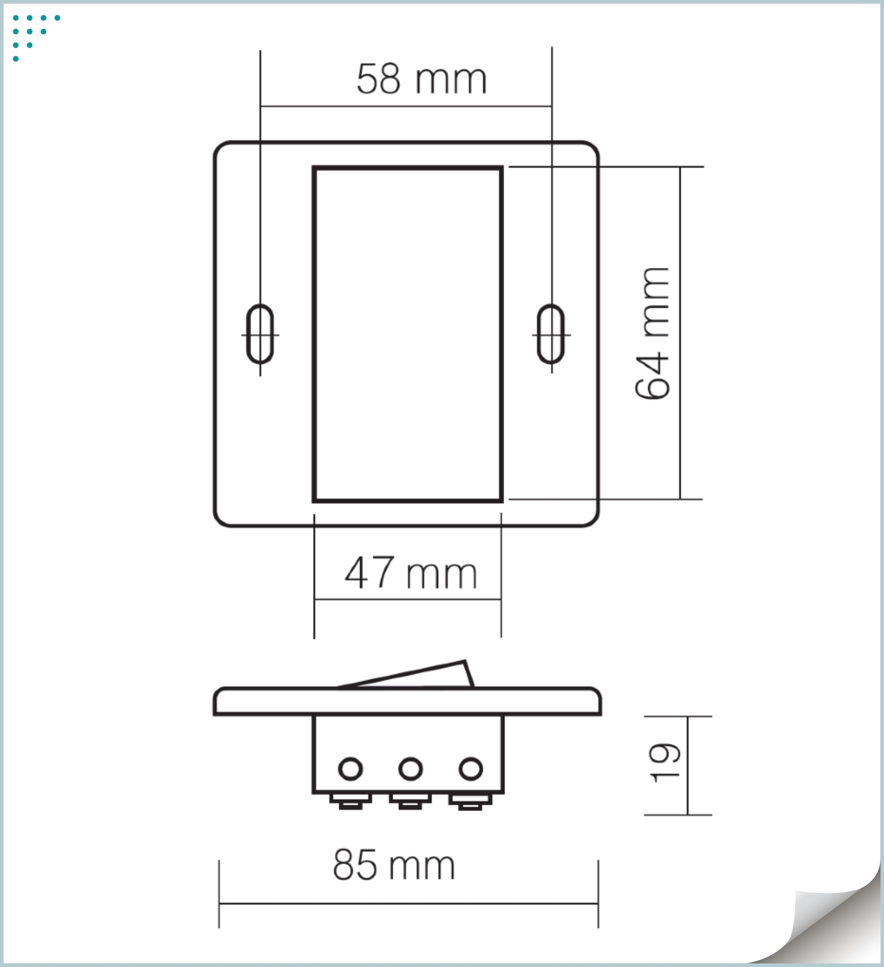 Выключатель мебельный врезной с розеткой 007 g01340 11.102.05.011