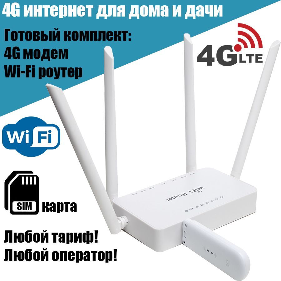 Установка Роутера с СИМ картой 4G и Внешней Антенной На Даче - obuhuchete.ru