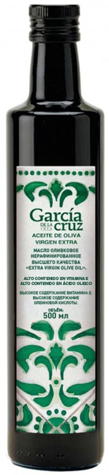 Масло garcia de la cruz. Garcia Cruz оливковое масло. Garcia de la Cruz масло оливковое. Масло олив Garcia de la Cruz ev 500. Масло Гарсия де ла Круз 0,5л оливковое Мистраль.